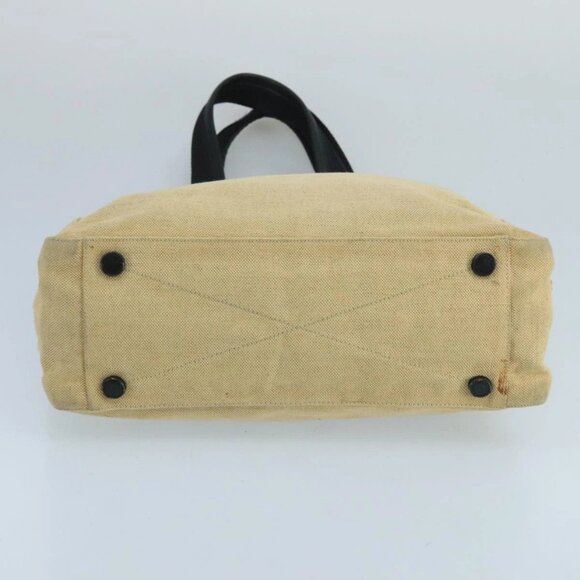 PRADA Tote Bag Canvas Beige Auth ti2434 - Picture 7 of 16